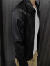 啄木鸟（TUCANO）皮衣男士外套秋季夹克男机车翻领商务休闲上衣服男装 黑色 XL  晒单实拍图