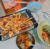 烧烤炉家用烤肉盘电烤盘铁板烧盘无烟电烧烤炉小烧烤架烤肉机用具TX 七件套 3C特大号电烤盘67*28CM 实拍图