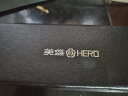 英雄（HERO）宝珠笔商务高档金属笔杆签字笔男女士签名 免费刻字 A06镶钻宝石蓝（礼盒装）加3支笔芯 实拍图