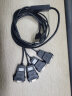 绿联（UGREEN）USB转RS232串口连接线  DB9针公对公com口转换器工业级一拖四连接线 1.5米 30770 实拍图