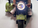 哈哈怪儿童电动摩托车儿童摩托车3-6岁儿童电动车玩具车可坐人儿童车 豪华绿|6V10电瓶+双驱+遥控+挎斗 实拍图