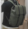 GASTON LUGA原创潮牌背包男双肩包皮大容量男女电脑包书包防水大学生通勤旅游 橄榄绿16