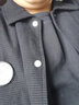 真维斯（Jeanswest）夹克男2026春夏宽松翻领落肩华夫格外套男士上衣潮黑色3XL 实拍图