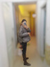 狄德拉真皮不过膝长筒靴女秋冬款厚底粗跟显瘦高筒骑士靴百搭方头长靴 棕色单里（标准筒围） 37 (235mm) 标准码 实拍图