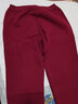 丰翔 女士保暖裤三层加厚夹棉中老年人秋裤高腰全棉毛裤打底宽松内穿纯棉裤衬裤线裤家居裤秋冬季 酒红 2XL 实拍图