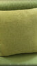 思篇沙发抱枕靠垫客厅加厚纯色亚麻简约汽车办公室腰枕床头靠枕靠背 绿色(加厚素色亚麻) 50*50cm抱枕套+枕芯 实拍图