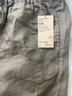 MUJI MUJI 女式  法国亚麻 直筒裤 裤子长裤休闲裤宽版裤阔腿裤亚麻裤 烟熏绿色 L(165/70A) 实拍图