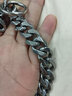 AYOUA赛级316L不锈钢P链钛钢大型犬狗项圈P绳训犬边牧德牧马犬六面抛光 线径4MM*50CM长（加粗款） 实拍图