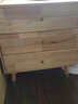 舒歌实木斗柜五斗柜卧室斗柜床尾柜收纳柜储物柜三斗柜四斗柜抽屉柜子 原木色 三斗柜60x35x66CM 实拍图