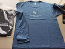 卡帝自由保罗（KADIZIYOUBAOLUO）【纯棉体恤三件装】新品长袖t恤男秋衣男青年圆领大码男装上衣 小鹿角湖蓝+EXP铁灰+大R卡其 XXL建议150-165斤 实拍图