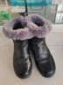 红蜻蜓中筒靴女厚底增高加绒保暖雪地靴女短筒棉靴女皮靴子 WTC434051R 实拍图