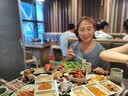 情罗兰妈妈连衣裙50到60岁夏季女装中老年夏装裙子女雪纺母亲节过膝裙 蓝灰色 3XL 建议115-130斤 实拍图
