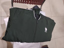 U.S. POLO ASSN.夹克外套男秋冬休闲男士立领飞行茄克宽松保罗上衣 墨绿 XL  实拍图