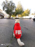 小不点狗狗衣服FBI 大狗衣服秋冬装 中大型犬宠物服装金毛萨摩拉布拉多 FBI加厚款-红色 L-胸围90 背长65（适合40-55斤中大型犬） 实拍图