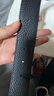 菲拉格慕（Ferragamo）男士腰带板扣腰带商务皮带双面可用【带宽约3.5cm 679710 0687611枪色/黑蓝荔枝纹 110码（适合腰围3尺2-3尺4） 实拍图