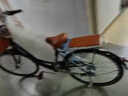 ICOLOUR自行车女成人女士男通勤上班单车轻便款亲子学生复古公主车 尊享黑【变速-实心胎不怕扎】 26寸【适合身高：155-175cm】 实拍图