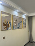 宜巢客厅装饰画晶瓷画现代简约批发沙发背景墙壁画轻奢镶钻三联挂画 逸彩 两边60*80中间110*80晶瓷面 实拍图