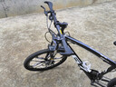 ICOLOUR山地自行车成人男单车减震越野变速公路赛车上班上学学生青少年女 加粗减震-六刀轮【黑蓝色】 24寸30速【身高：145-165cm】 实拍图