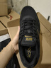 安踏云逸小黑鞋男鞋运动鞋男春夏季新款软底跑步鞋男士休闲鞋子男 【皮网结合小黑跑鞋】-黑色 43 （男9.5码） 实拍图