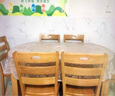 田园驿站新中式实木餐桌家用餐桌椅组合可伸缩折叠变圆吃饭桌子餐厅方桌 茶色 （普通款） 1.35m  餐桌单桌子 实拍图