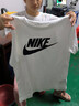 耐克（NIKE）短袖男装夏季新款纯棉针织宽松透气时尚舒适圆领运动T恤AR5005 AR5005-010/经典黑白/纯棉亲肤 M 实拍图
