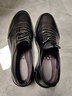 【真皮】戈耐休闲鞋户外运动旅游皮鞋男士内增高懒人鞋秋冬季加绒保暖商务中年老年人防滑潮流行爸爸鞋子男鞋 黑色 真牛皮 四季款 43码(265MM) 实拍图