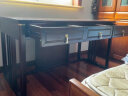 和谐家园书桌 新中式乌金木实木书桌现代书法画案写字台书房组合套装 1.2米书桌 实木款(X220207) 晒单实拍图