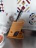 竹韵轩（zhuyunxuan）楠竹创意立式厨房用品刀架刀座收纳架多功能置物刀架 斜刀架 实拍图