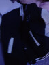 轩森图（XUANSENTU）外套男秋款潮牌胖子大码宽松百搭ins港风学生棒球服夹克飞行员 JK1008黑色 2XL（145-160斤） 实拍图