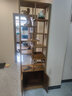 匠人塘红木家具非洲鸡翅木（学名：非洲崖豆木）博古架实木置物架书架中式客厅隔断多宝阁展示架D 单个：长60*宽30*高198cm 实拍图