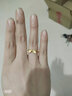 佐卡伊黄金戒指女足金兔耳朵兔子金戒指可爱送女友生日礼物 实拍图