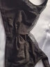 松山棉店小棉花内衣女养护文胸薄款大码无钢圈舒适大胸显小显瘦胸罩 黑色 XL (B85/C85/D80) 实拍图