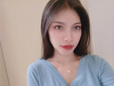 ziz莫桑石黄金项链女足金爱心吊坠生日礼物母亲节情人节送女友老婆 18K金链+足金吊坠+真爱玫瑰花盒 实拍图