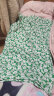 红袖不规则抽皱鱼尾裙夏季新款女装时尚印花百搭显瘦气质碎花半身裙 绿花602 M 晒单实拍图