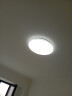 三雄极光 LED吸顶灯 客厅卧室灯餐厅灯 现代简约照明灯饰灯具套餐柔线 银色24W三档[2个装] 实拍图