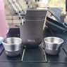 膳魔师（THERMOS）旅行茶具露营户外高端车载便携办公保温茶壶茶杯杯具套装礼物礼盒 雾棕 (不锈钢内胆附礼盒礼袋) 实拍图