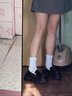 乐福鞋女春夏秋季新款日系复古百搭学生jk单鞋配裙子休闲小皮鞋女 亮光黑色 37 实拍图