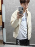 NASA LIKE官方棉服男冬季纯色休闲男士棉衣加厚保暖羽休闲绒服外套面包服袄 白色 XL（建议130-146斤） 实拍图