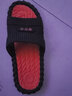 帅貅2020新款拖鞋男夏防滑室内居家时尚浴室情侣家居按摩外穿凉拖鞋男 黑橙9859 42 （42-43） 实拍图