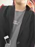 星禾莱雅痞dk休闲西服男单件上衣高级感韩版潮流宽松oversize小西装外套 黑色 4XL 165-180斤 实拍图