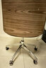 环迪高背老板椅欢乐颂网红北欧椅子现代简约舒适久坐会议椅家用书房电脑办公椅总裁大班皮椅升降转椅 胡桃木纹+黑色皮+滚动脚 西皮 实拍图