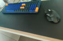 BUBM 鼠标垫小号办公室桌垫笔记本电脑垫键盘垫办公写字台桌垫游戏家用垫子防水支持定制 70*35cm 黑色 实拍图