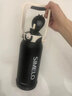 SIMELO施美乐吨杯吨桶男大容量运动水杯女直饮吸管保温吨水壶 太空黑直饮+吸管(保温款) 2000ml 实拍图