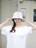 鑫诺翔渔夫帽子男夏季潮流登山帽防晒帽户外遮阳帽男士太阳帽短檐双面戴 白色 (双面) 均码(56到58厘米) 实拍图