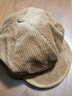 伊米伦宝宝鸭舌帽秋冬时尚洋气儿童八角帽贝雷帽灯芯绒婴儿棒球帽 卡其色 52/54CM建议4-8岁 实拍图