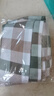 单人床单大学生寝室上下铺专用被单格子可裸睡磨毛水洗棉床单单件 红棕绿格【床单】 100x210cm【适合学生宿舍床】 实拍图