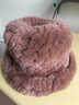 幕加格皮草帽子女冬季中老年保暖兔毛老太妈妈奶奶加厚防寒帽围巾t2589 豆沙色 (单顶帽子)均码有弹性 实拍图
