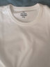 匹戏300g重磅新疆纯棉长绒棉短袖T恤男团体定制工作服班服订做三本针 白色 3XL 实拍图