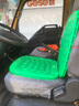 双层加厚隔热叉车夏季天汽车坐垫货车面包车塑料透气铲车镂空凉胶 翠绿色（87%人喜欢） 40*40*46厚2CM 实拍图