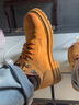 Dickies马丁靴男靴2025秋冬情侣款靴子男女大黄靴百搭加绒增高工装靴男鞋 土黄加绒 42 【偏大一码，适合运动鞋43】 实拍图